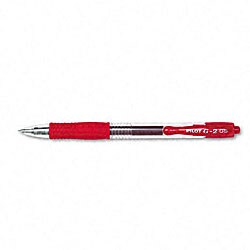 Pilot G2 Red Gel Ink Roller Ball Pens (Pack of 12)