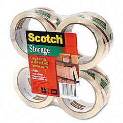 Scotch Premium Mailing and Storage Tape (Pack of 4)