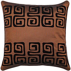 Brown/ Black Swirl Design Cushion Cover