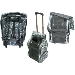 JLT Pets Camo Deluxe Rolling Backpack Carrier