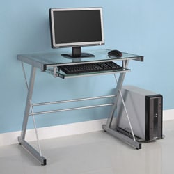 Silver Solo Computer Desk