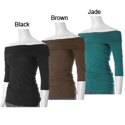 Self Esteem Junior's Boatneck Knit Top