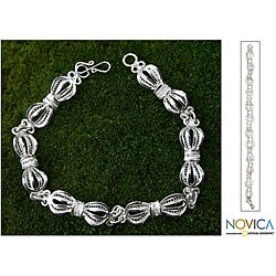 Silver 'Wedding Ribbons' Bracelet (Indonesia)