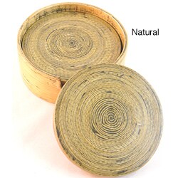 Set of 4 Bamboo Coasters (Vietnam)