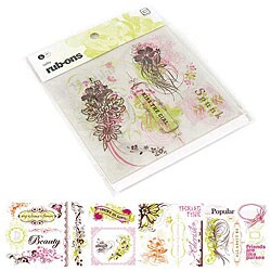 Sultry 5-sheet Rub-on Book 
