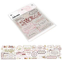Sugared 5-sheet Rub-on Book
