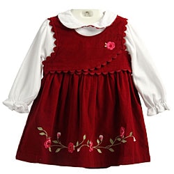 Samara Infant Girl's Corduroy Jumper Outfit
