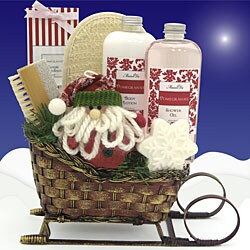 Santa's Spa Sleigh Gift Basket