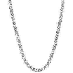 10k White Gold 18-inch Rolo Chain