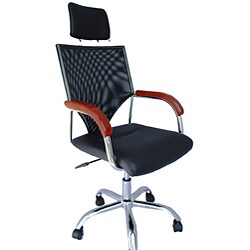 Futura Mid-back Mesh Office Chair with Headrest