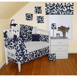 Babykins Navy Baby 9-piece Bedding Set