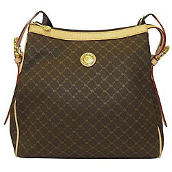 Rioni Signature Zip-top Messenger Handbag