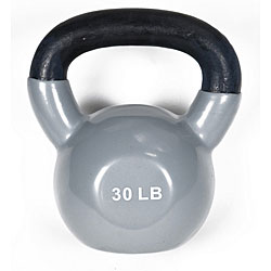 J Fit Premium 30-pound Vinyl Kettlebell