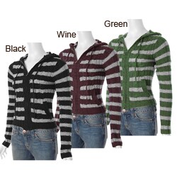 Ci Sono by Adi Junior's Cable Knit Hooded Sweater