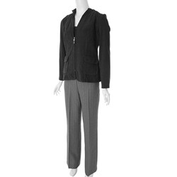 Studio I Women's 3-piece Ultrasuede Pant Suit