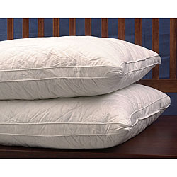 Quilted 233 Thread Count Feather and Down Pillows (Set of 2)
