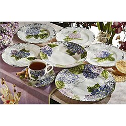 American Atelier Hydrangea 20-piece Dinnerware Set