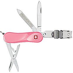 Swiss Army Pastel Pink 8-tool Swiss Clipper Knife