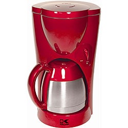 Kalorik Red 8-cup Coffee Maker and Thermoflask Jar