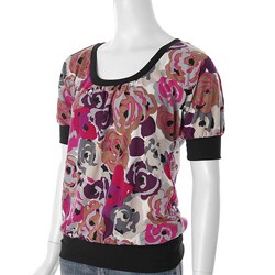 Belle du Jour Scoop Neck Banded Bottom Tunic