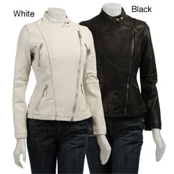 MICHAEL Michael Kors Women's Leather Biker Jacket