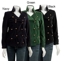 Voile Women's Military Velvet Blazer