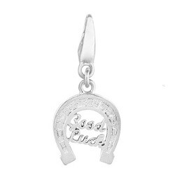 Sterling Silver 'Good Luck' Horseshoe Charm