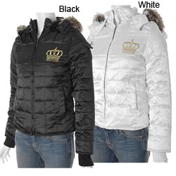 Jes Juniors Embellished Hood Bubble Jacket
