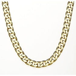 Simon Frank 14k Gold Overlay 36-inch Cuban Necklace