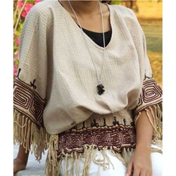 Cotton 'Hypnotic Geometry' Blouse (Thailand)