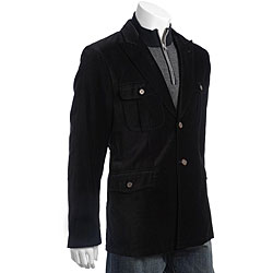 Ibiza Men's 2-button Soft Cotton Velvet Blazer