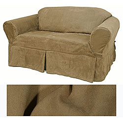 Loden Suede Sofa Slipcover