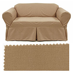 Walnut Brushed Sofa Slipcover