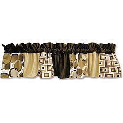 Trend Lab Geo Brown Window Valance