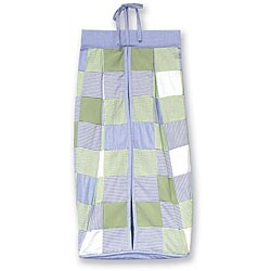Trend Lab Patchwork Blue and Sage Diaper Stacker