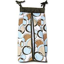 Trend Lab Geo Teal and Brown Diaper Stacker