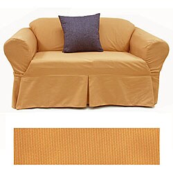 Loveseat Brushed Dijon Slipcover