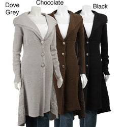 Belldini Women's 3-button Sweater Coat Duster - Overstock Shopping