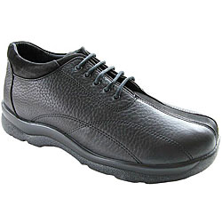 Aetrex Men's Black Walking Orthotic Shoes