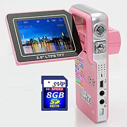 SVP HDDV-3001 D1 2.5-inch CCD Pink Digital Camcorder