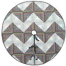 Diamond Log Cabin Tablecloth or Treeskirt Pattern