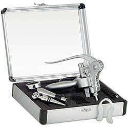 Connoisseur Corkscrew Deluxe Metal Case Set