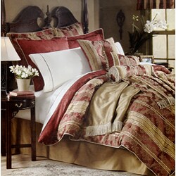 Bellagio 22-piece Red Bedding Ensemble (Cal King)
