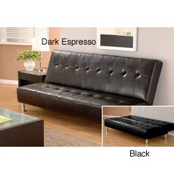 Classic Leatherette Futon Sofa Bed