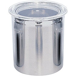 Covered Stainless Steel Storage Canister