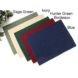 Rib Grid Solid Placemats (Set of 8)