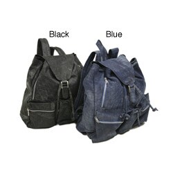 Piel Leather Denim-look Backpack
