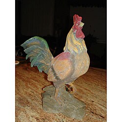 Rooster Decorative Sculpture
