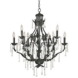 Balloon 9-light Bronze Finish Chandelier