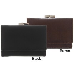 Adi Designs Women's Leather Tri-fold Wallet